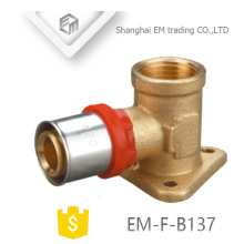 EM-F-B137 multilayer press Elbow pipe with brass Drop Ear pipe fitting